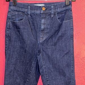 Madewell high rider skinny skinny jeans. Sz 25. Dark wash.